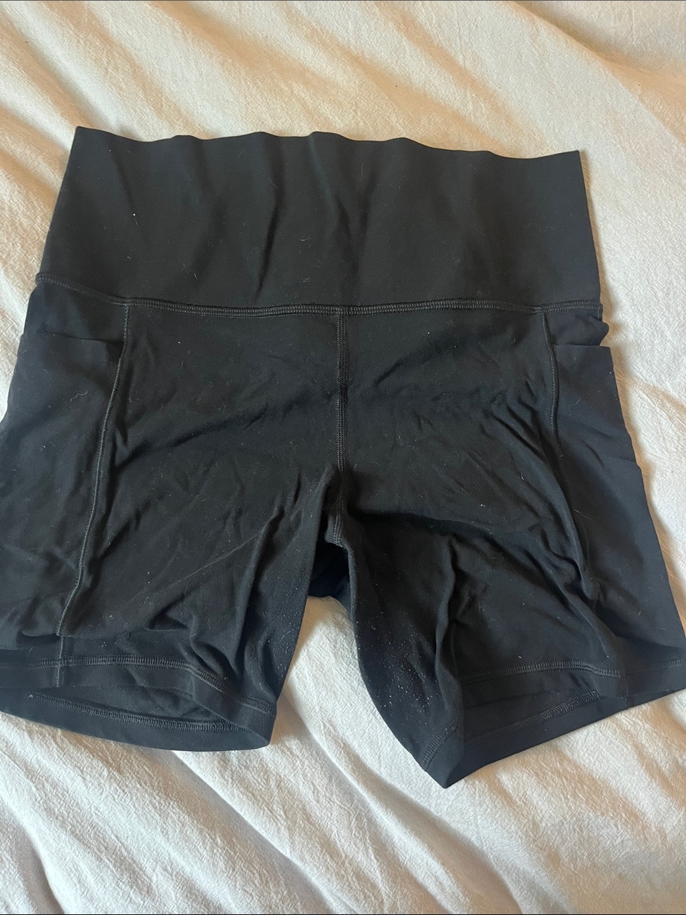 Athleta Black High-Waist Bike Shorts